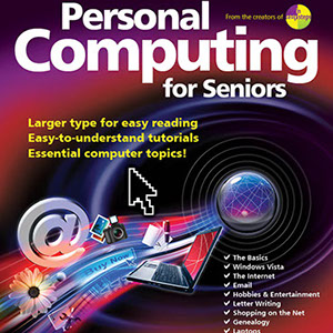Large A4 magazine "Personal Computing for Seniors" sold in Sainsburys